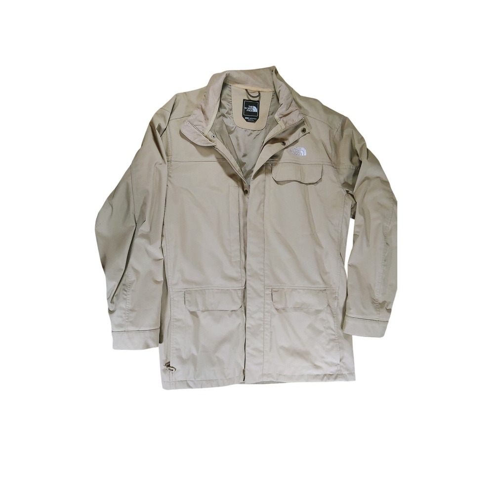 The North Face Field Jacket Mens XXL Beige Adventure Series Cargo Coat